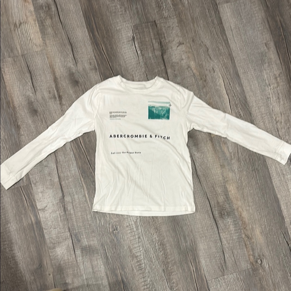 Abercrombie & Fitch Kids White Long Sleeve Shirt - The Golden State